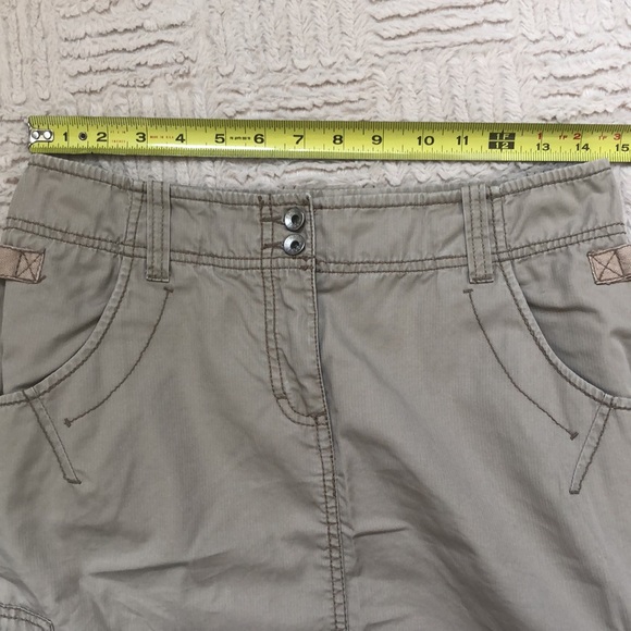 ESPRIT cargo utility skirt beige tan Size 6 - Picture 14 of 16
